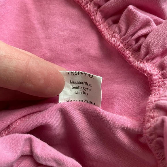 Pink Ruffled Kids Dress - Picture 5 of 6